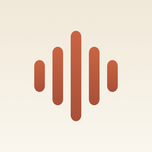 Resonate app icon — a terracotta waveform on cream